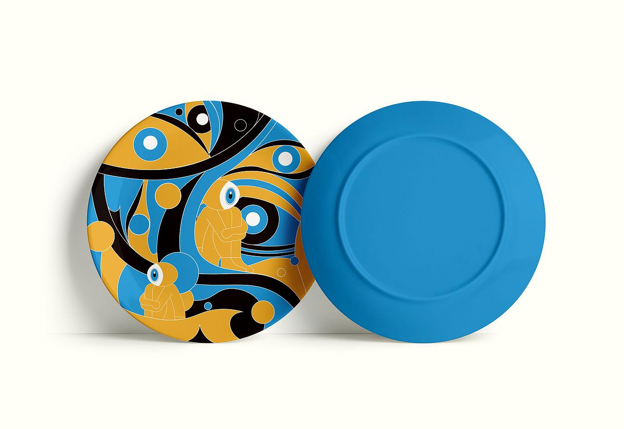 眼睛星球插画设计