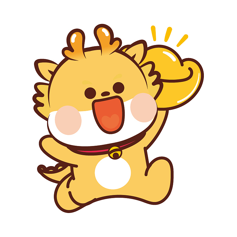 龙卡通图片 小飞龙龙年插画（图ZMzQ4MDI3MjAw） - 商业插画 - 站酷设计师阿茹生肖IP原创素材 - 站酷ZCOOL