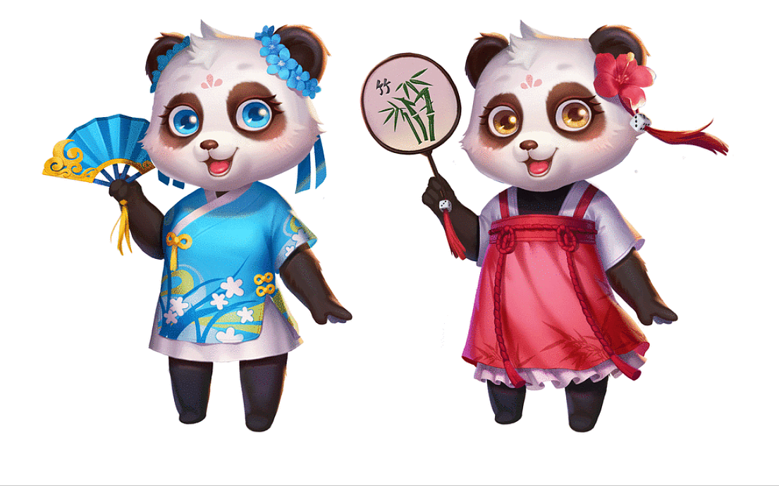 为棋牌游戏-麻将而做的游戏角色。