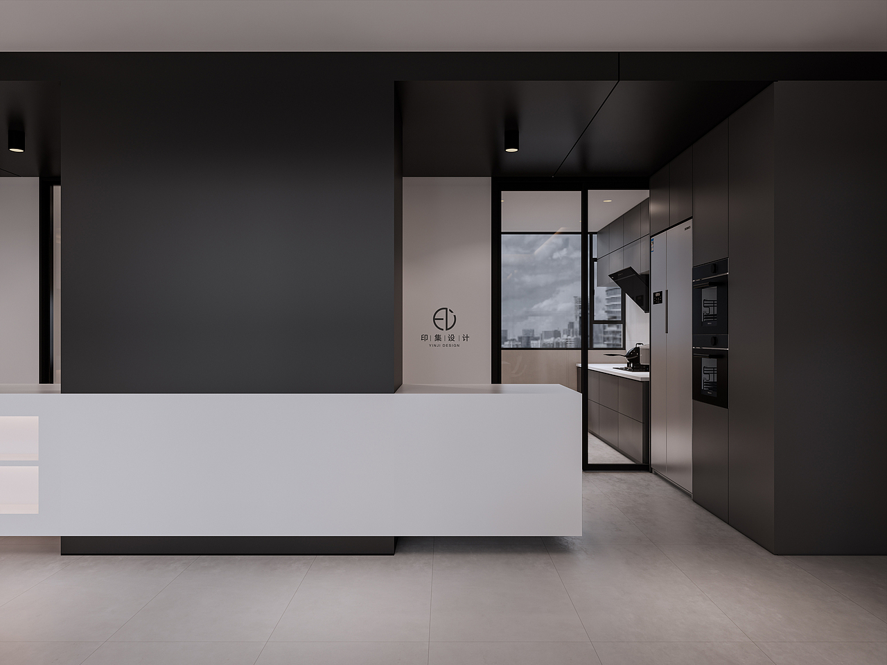 160㎡ 极简黑白灰，凡而不俗，构筑自由（图ZMzMxMjA2MDM2） - 家装设计 - 站酷设计师印集装饰设计原创素材 - 站酷ZCOOL