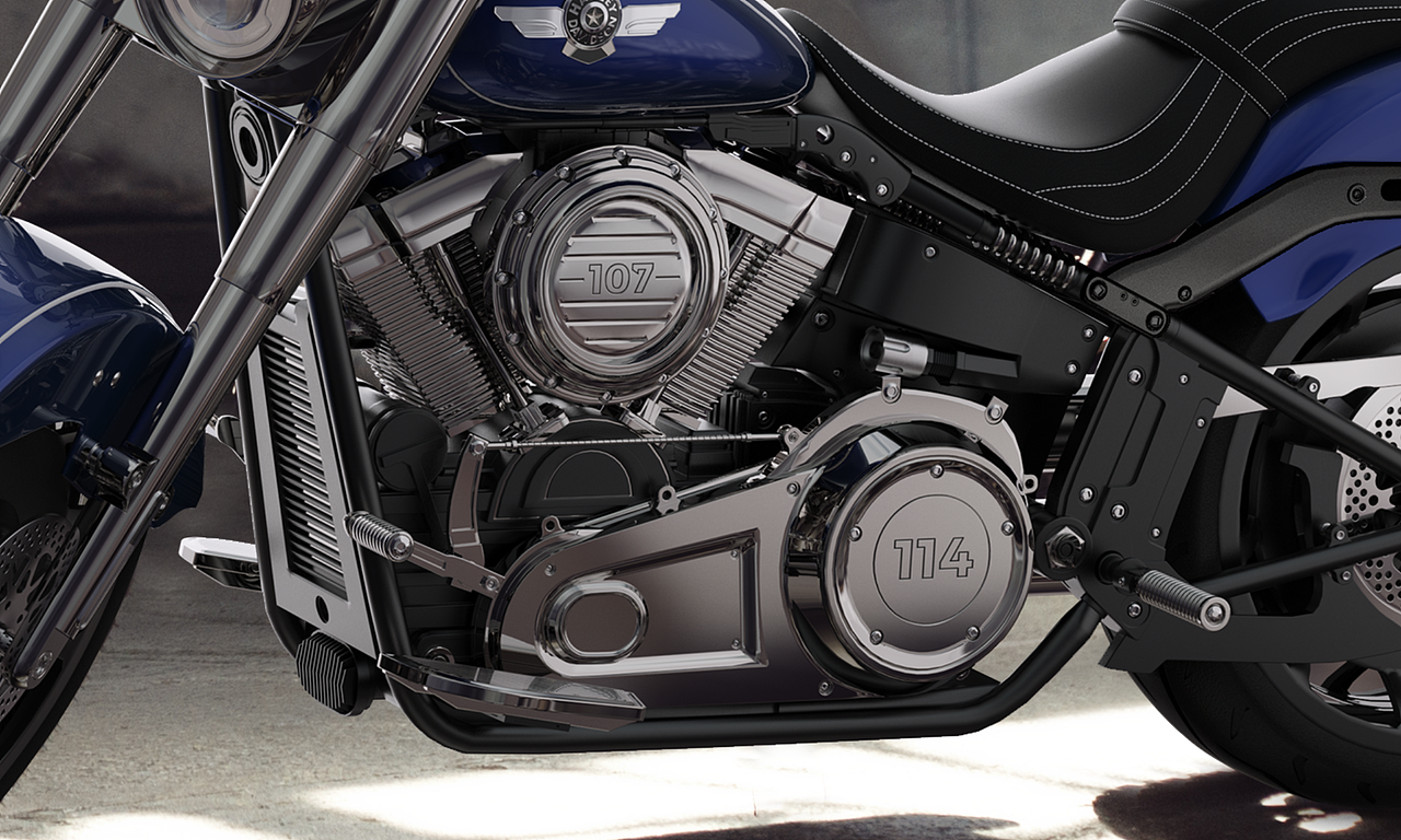 哈雷戴维森摩托车三维渲染