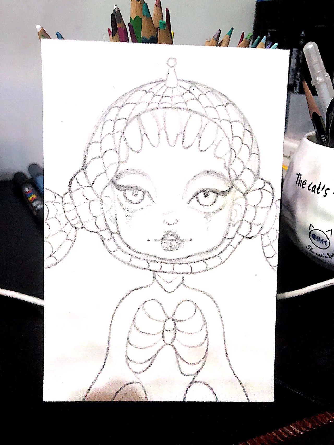 sp 万圣节妆容 油画棒