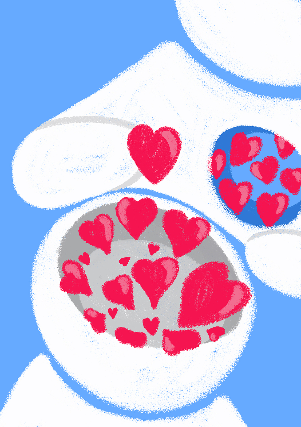 插画—痛苦和爱来自......（图ZMzA2NTMyMTg4） - 艺术插画 - 站酷设计师今天也想学画画呀原创素材 - 站酷ZCOOL