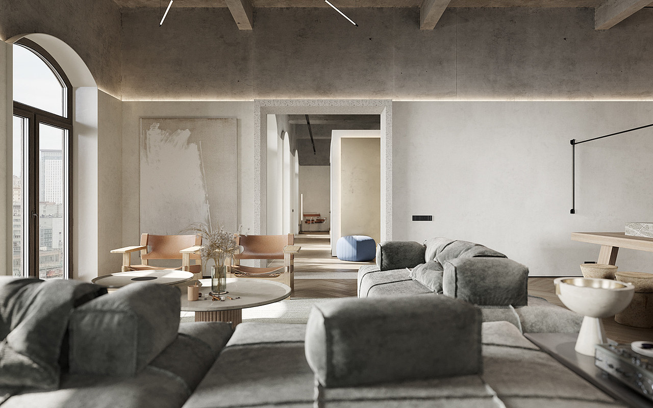 工业风格家装主要是采用黑白灰色系的