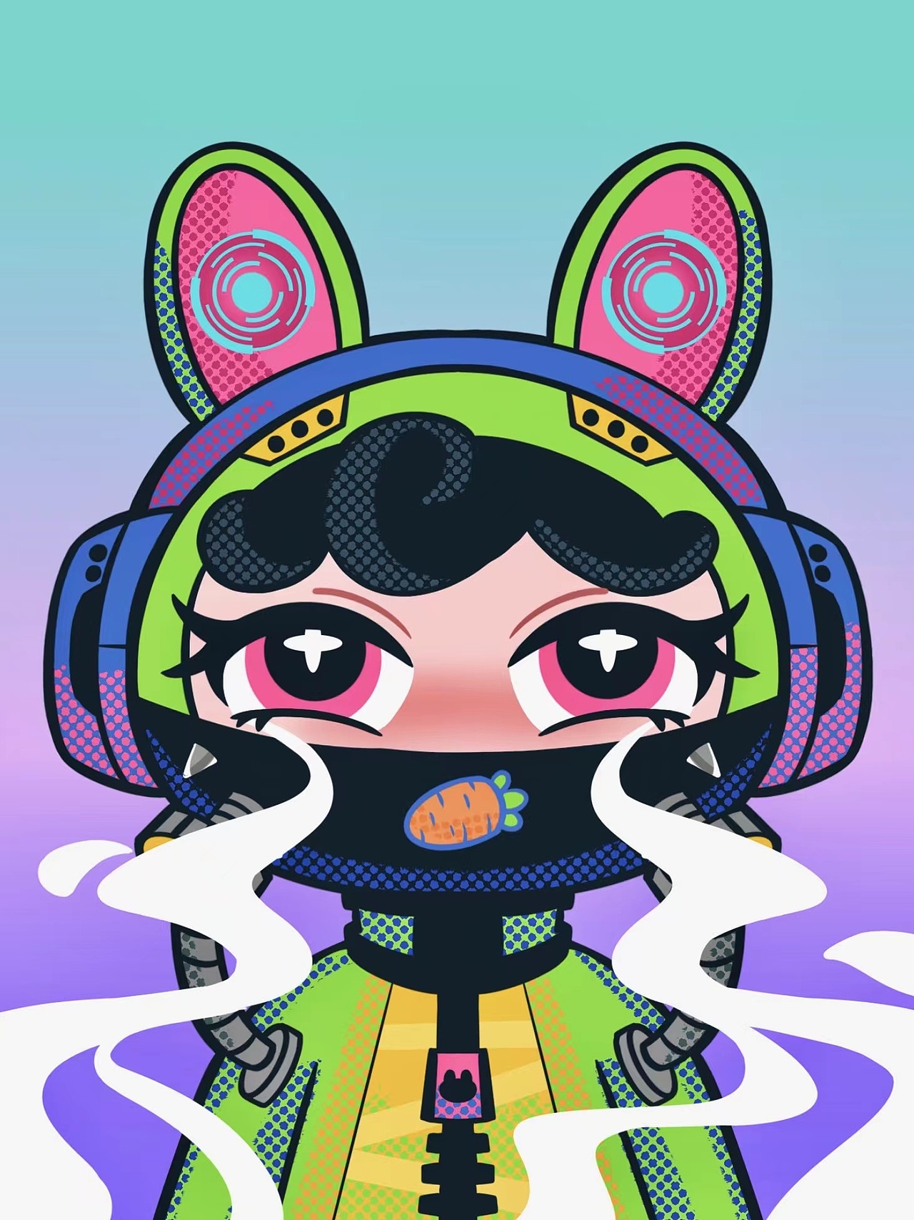 工作室原创潮流品牌升级 NFT ART｜三喵设计（图ZMzE0MTM2NDA4） - 新锐潮流插画 - 站酷设计师三喵设计原创素材 - 站酷ZCOOL