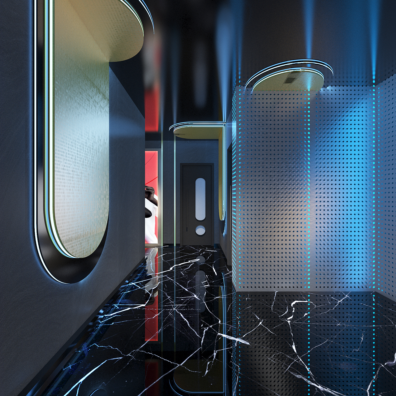 银川烧烤店装修设计效果图|镹臻工装