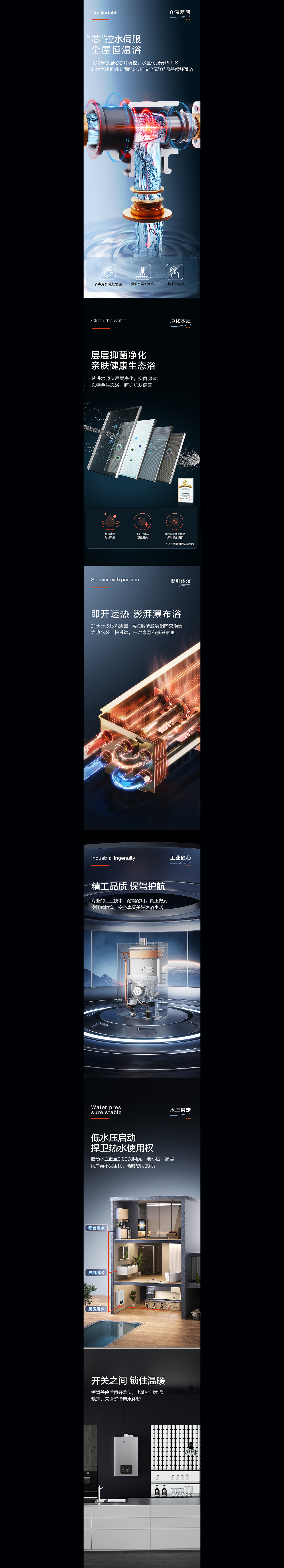 能率V36热水器详情页总结（图ZMzU3MTE2OTM2） - 电商 - 站酷设计师林大力大力原创素材 - 站酷ZCOOL