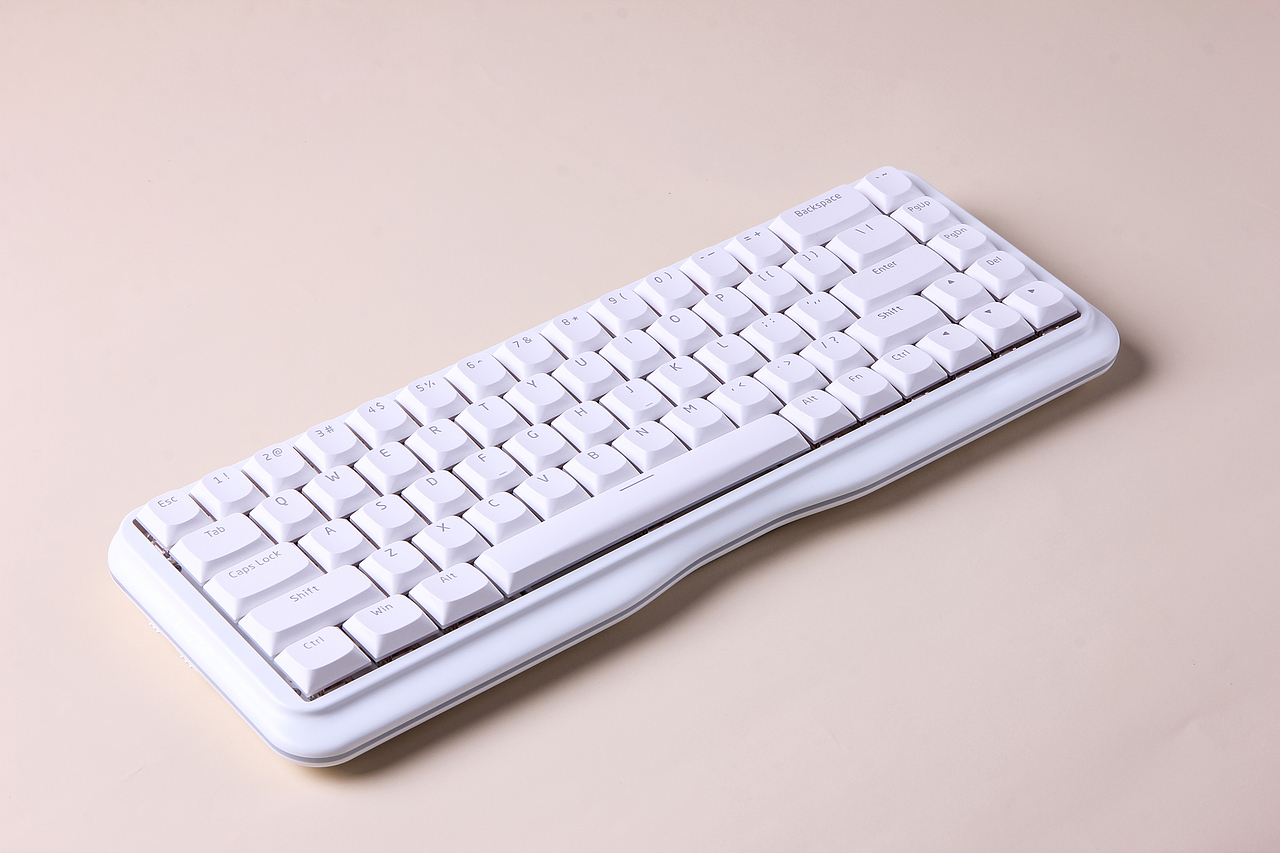 PBT材质纯白键盘,详情页用图