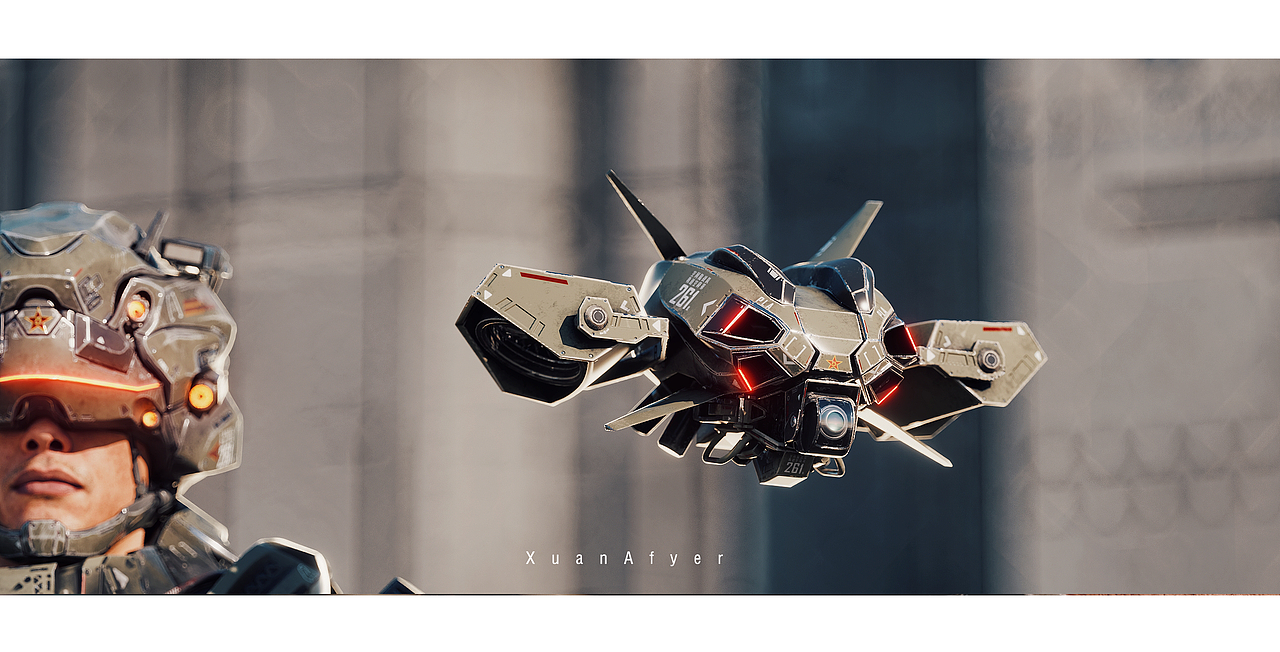 空间陆战队-机甲小队次世代概念设计建模