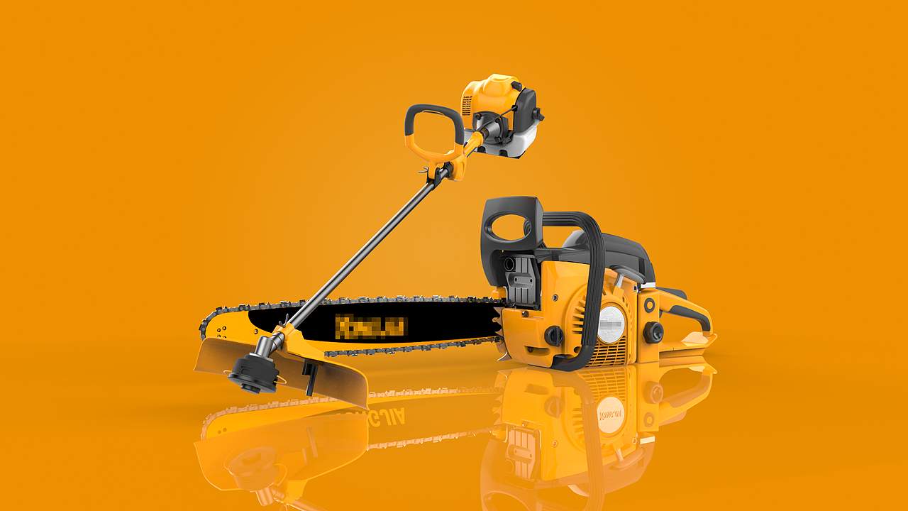 农业器械设计-玉米收割机,果林撒药车,油锯与割草机