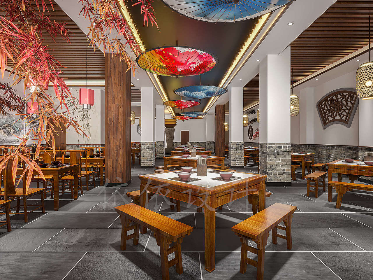 农家乐餐厅民宿设计