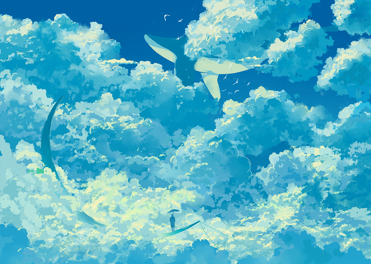 爱着天空也深爱着你