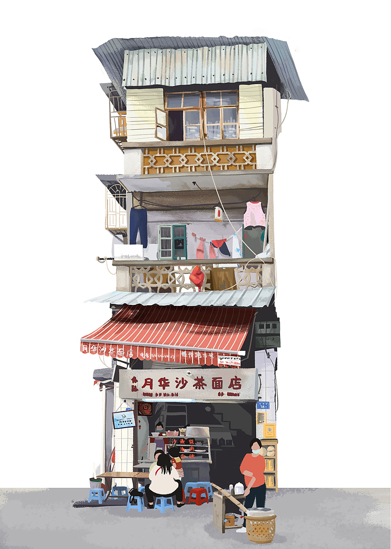 插画合集|街坊，一些我喜欢的小房子（图ZMzExNzExOTc2） - 创作习作 - 站酷设计师阿西呱呱呱原创素材 - 站酷ZCOOL