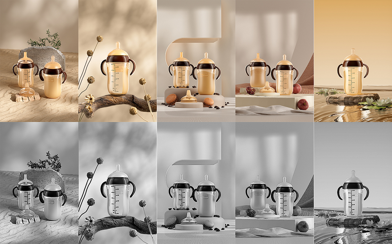 母婴新款硅胶奶瓶