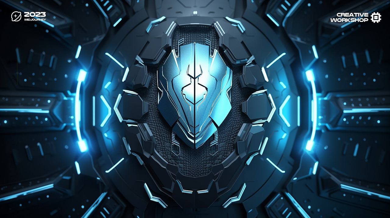 高端大气3d科技安全创意背景