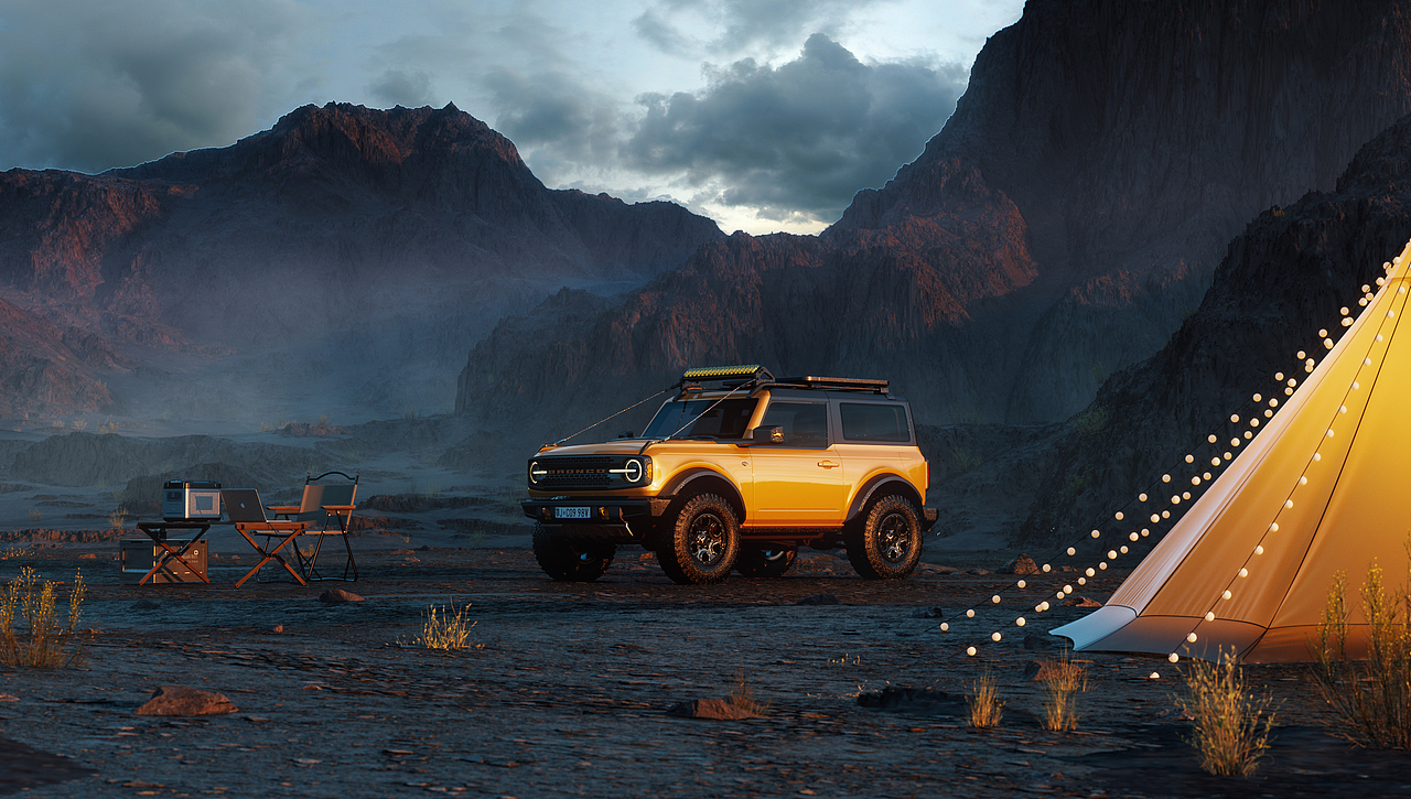 Ford Bronco CGI 福特烈马 硬派SUV 户外场景渲染(图ZMzQxNzgzNjU2) - 机械/交通 - 站酷设计师程弎益原创素材 - 站酷ZCOOL