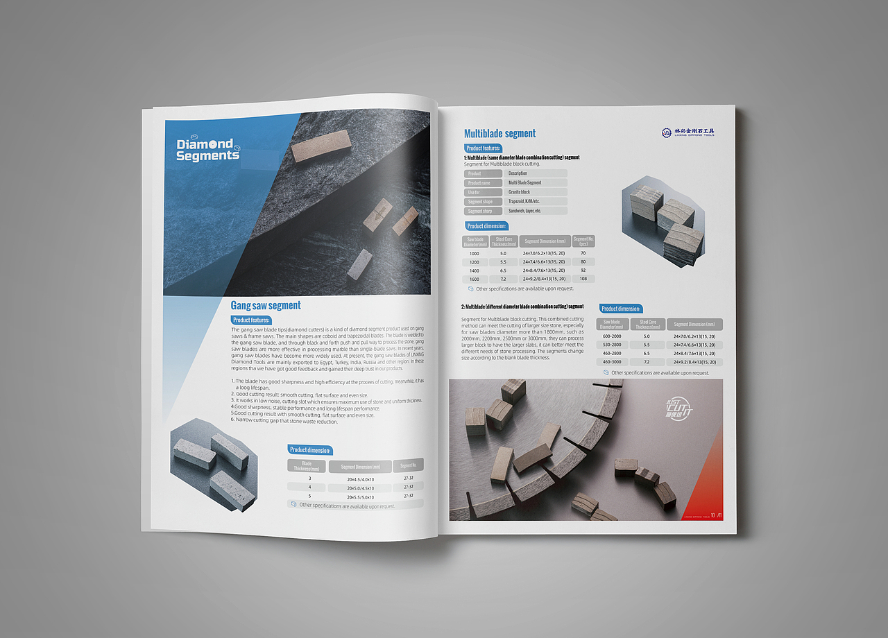 工业风格金刚石，石材切割，石材机械画册
