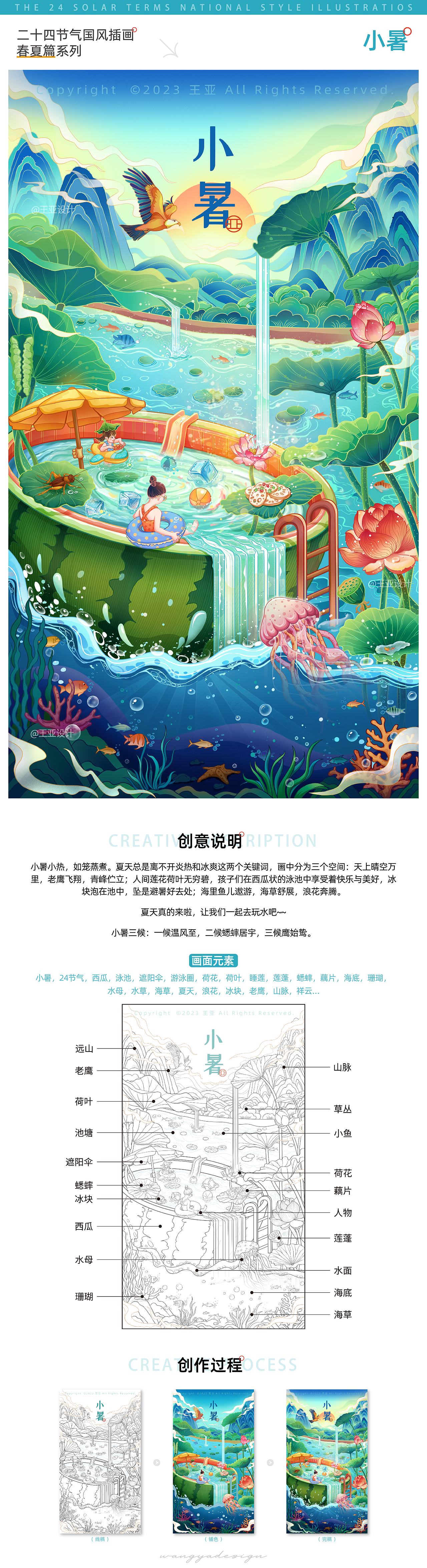 节气物语 | 二十四节气国风插画合集-春夏篇