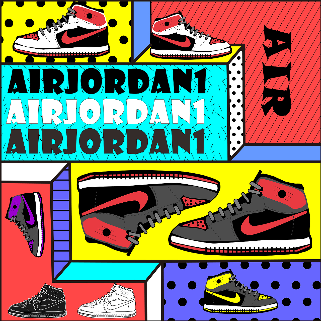 7月13日【第67天】 今日练习：《风格训练：孟菲斯风》（图ZMzQ1NjYwODk2） - 海报 - 站酷设计师who涂涂原创素材 - 站酷ZCOOL