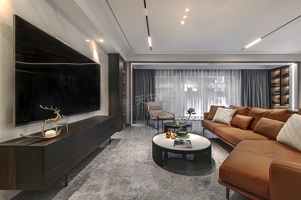 龙湖西宸原著大平层装修,现代轻奢风大平层完工实景