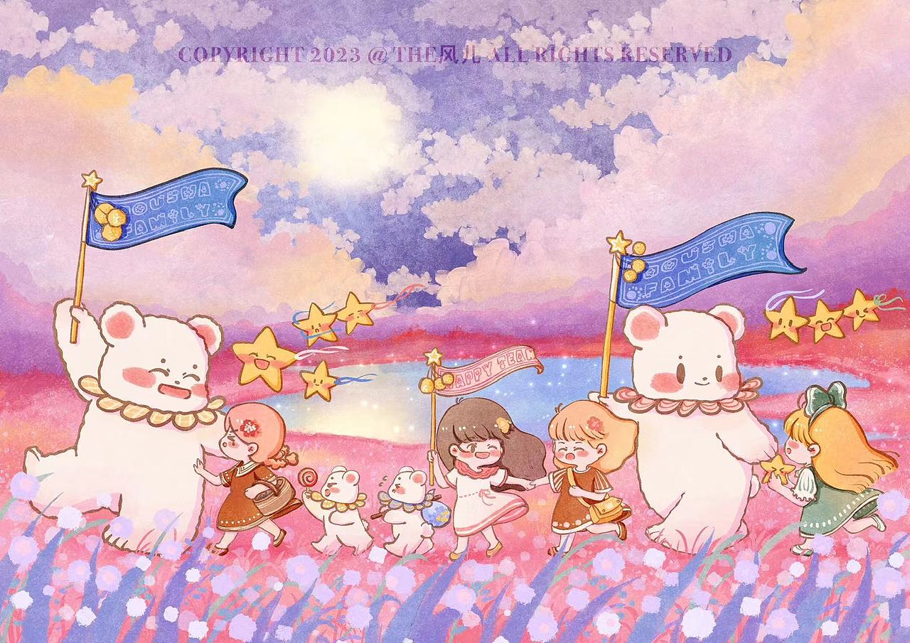 插画合集——梦中的熊熊谷（图ZMzM0NzM4MTk2） - 商业插画 - 站酷设计师The风儿原创素材 - 站酷ZCOOL