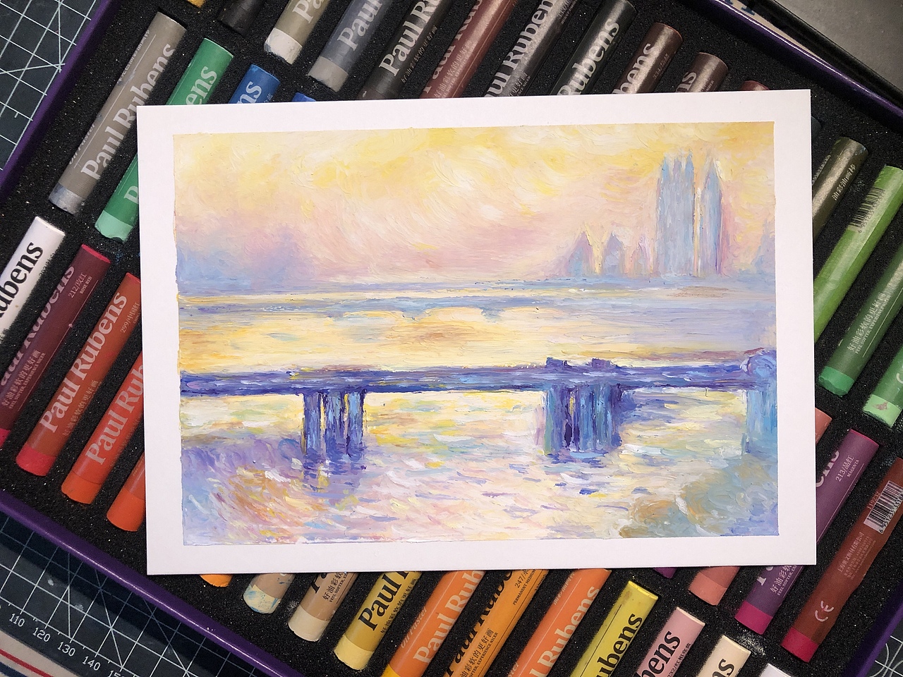 油画棒风景画合集