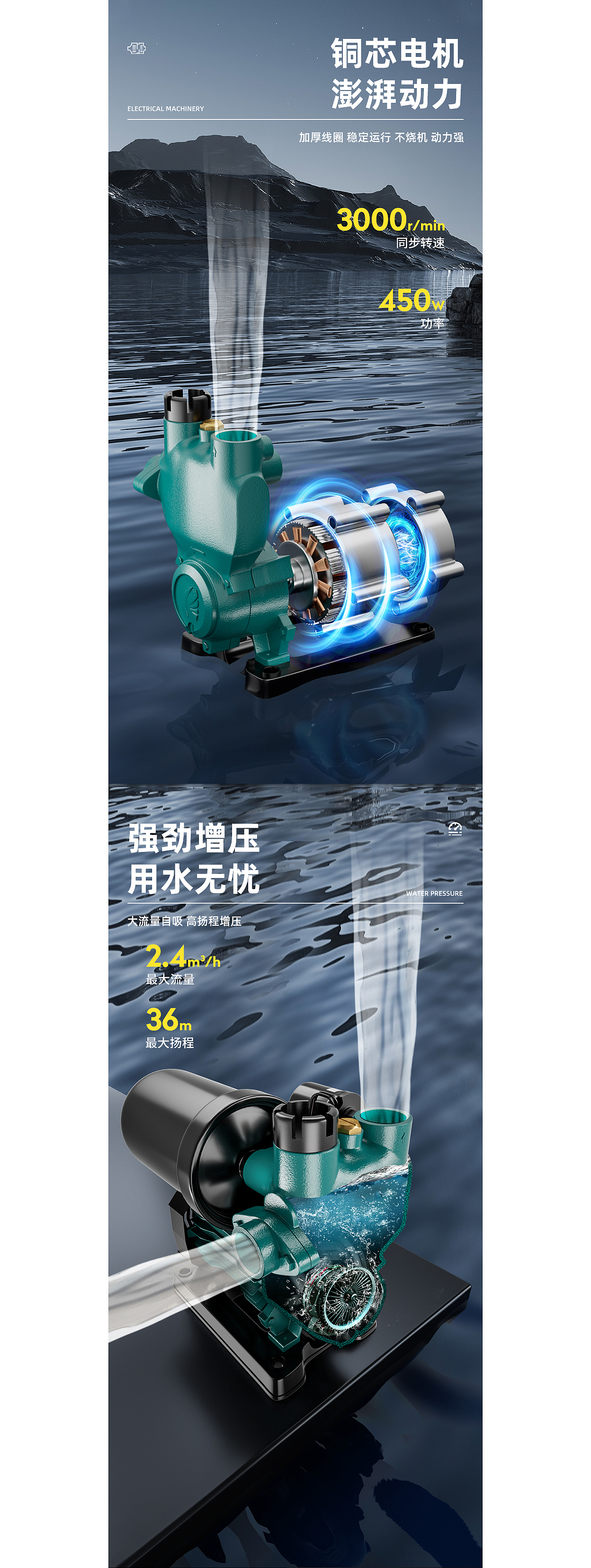 【2023】增压泵详情页设计X3