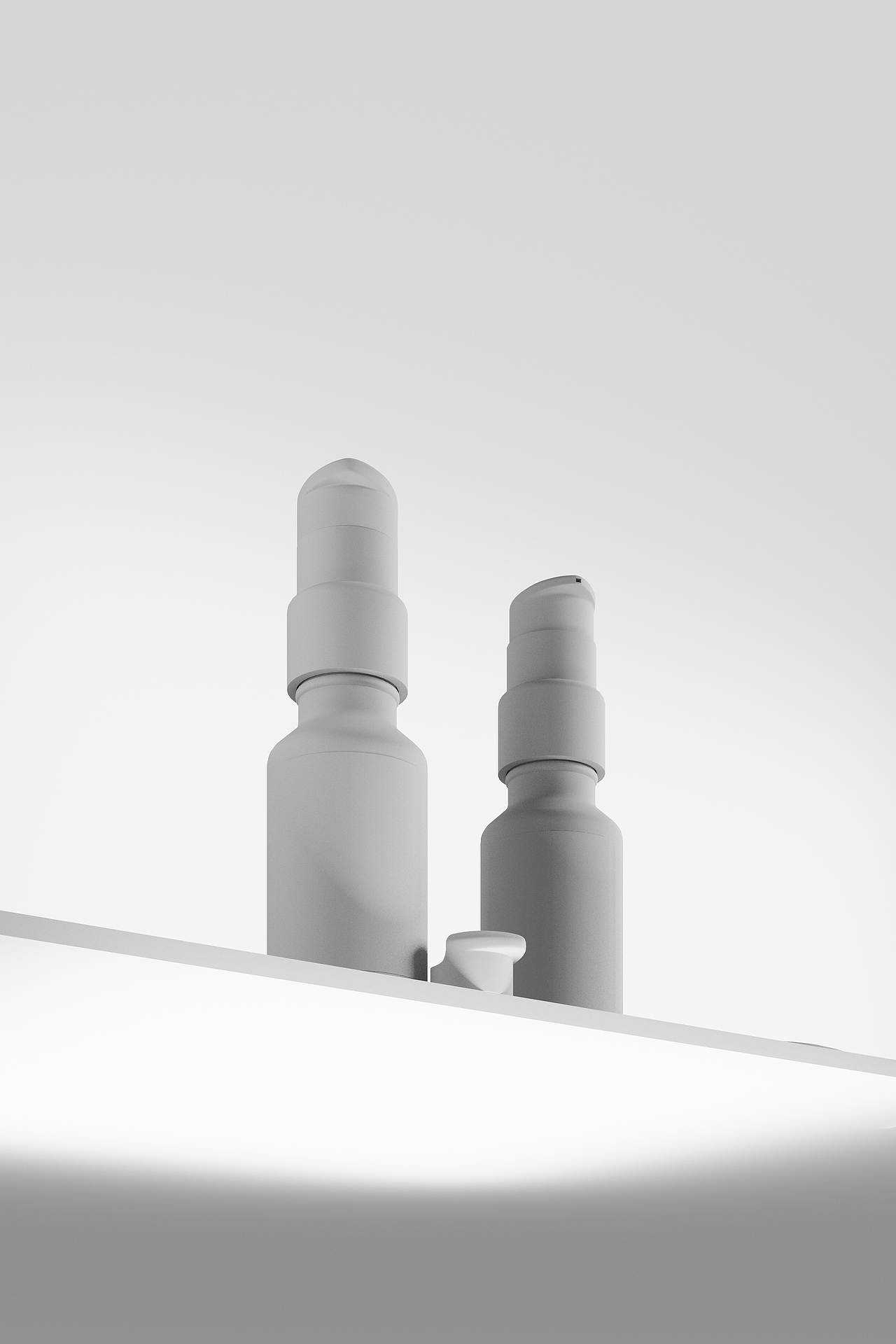 护肤化妆品模型渲染