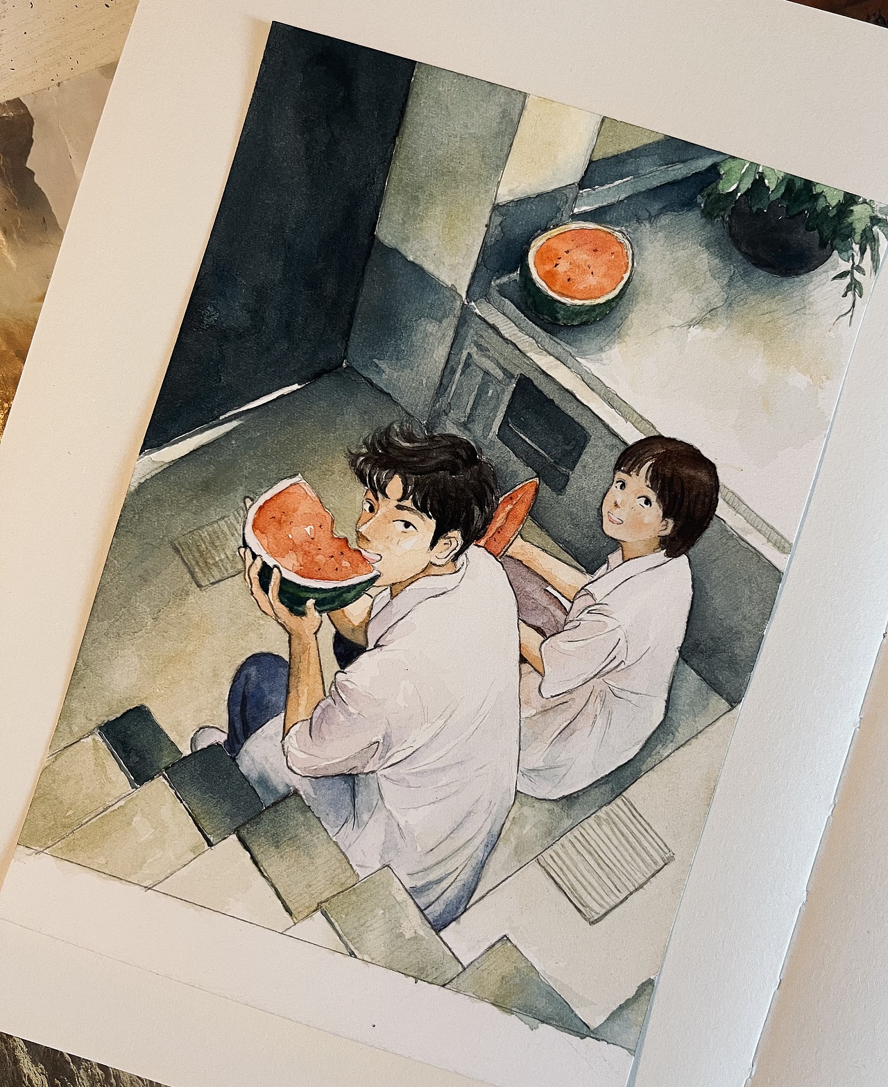 一些水彩人物插画