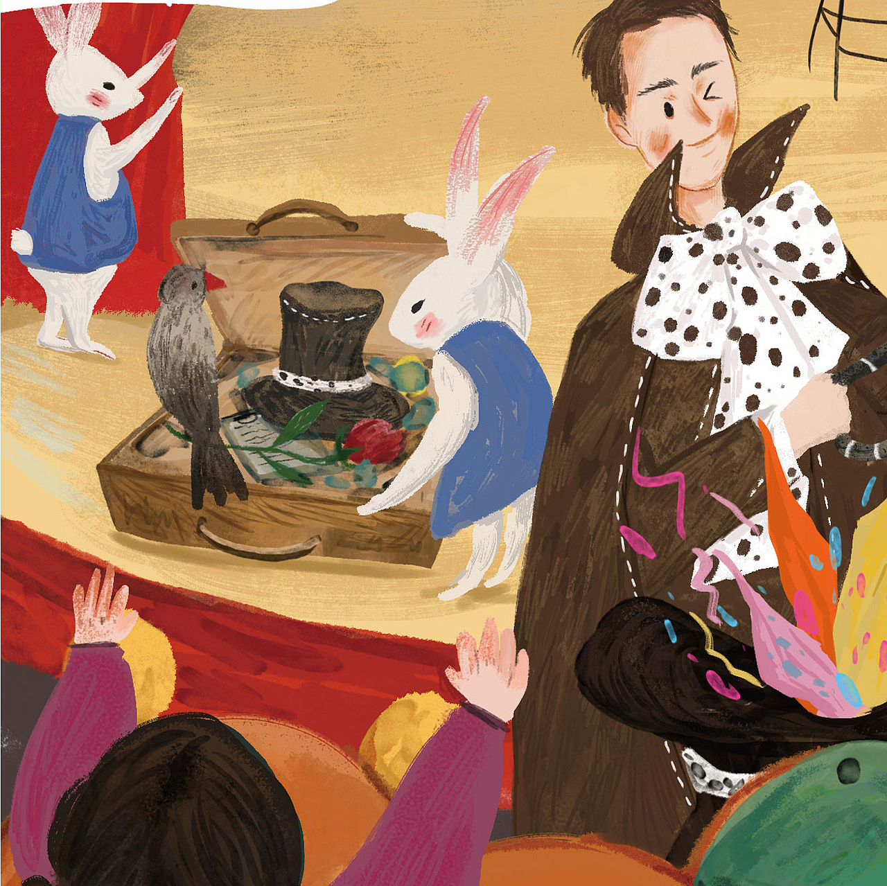 《魔术师》内页分享（图ZMzQyMDc0MjY0） - 儿童插画 - 站酷设计师椿夏Silvia原创素材 - 站酷ZCOOL