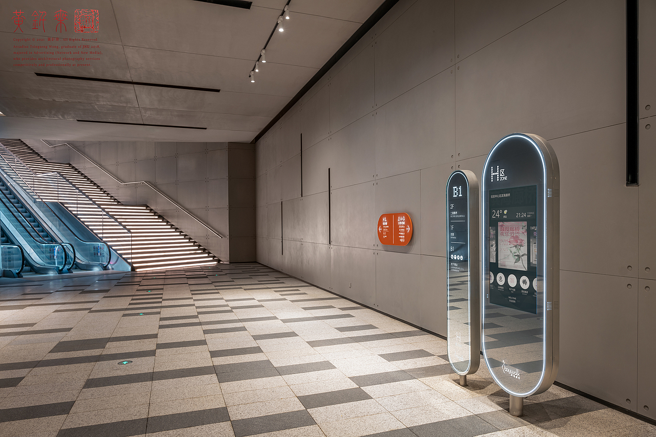 建筑空间摄影|深圳滨海廊桥 标识与导视系统