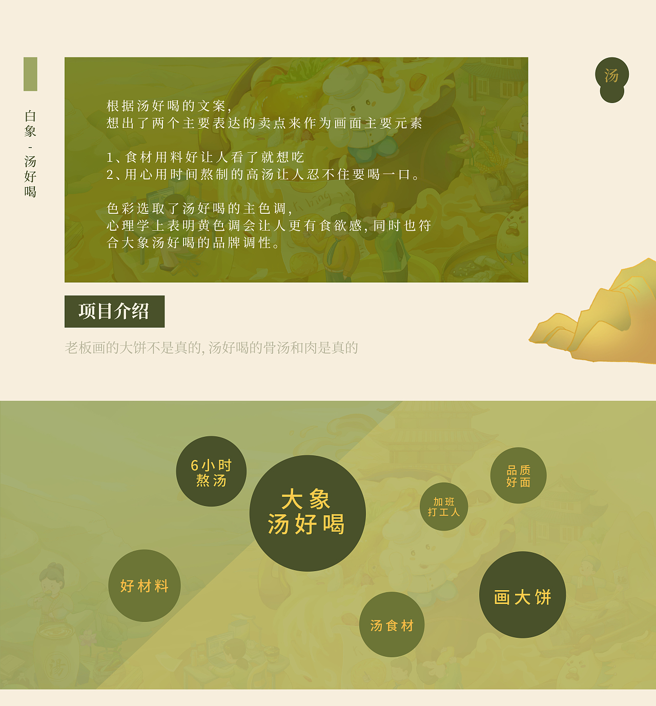 老板畫的餅太干了，來碗湯好喝吧（圖ZMzI2MTAzNDIw） - 海報(bào) - 站酷設(shè)計(jì)師雪魚粒原創(chuàng)素材 - 站酷ZCOOL