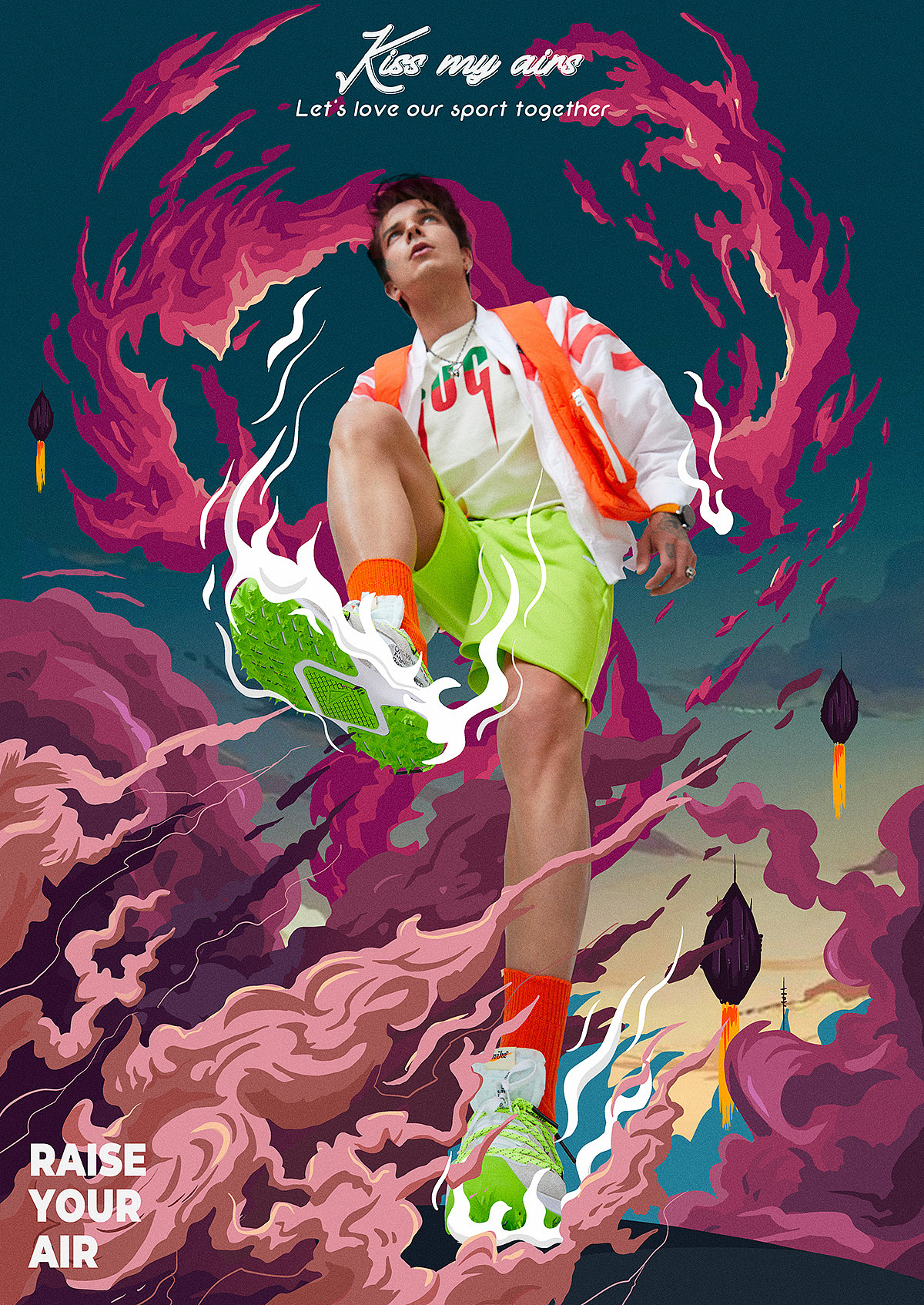 NIKE与商业插画的结合（图ZMzQ0NDg5NTEy） - 人像摄影 - 站酷设计师摄影师邵闯原创素材 - 站酷ZCOOL