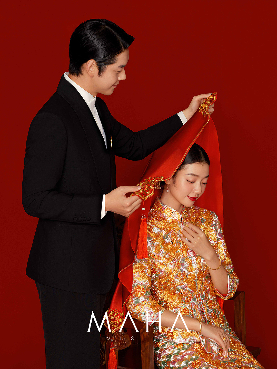 MAHA丨新中式喜嫁婚纱（图ZMzYwOTMxMjI0） - 婚礼摄影 - 站酷设计师MAHA贾潇原创素材 - 站酷ZCOOL