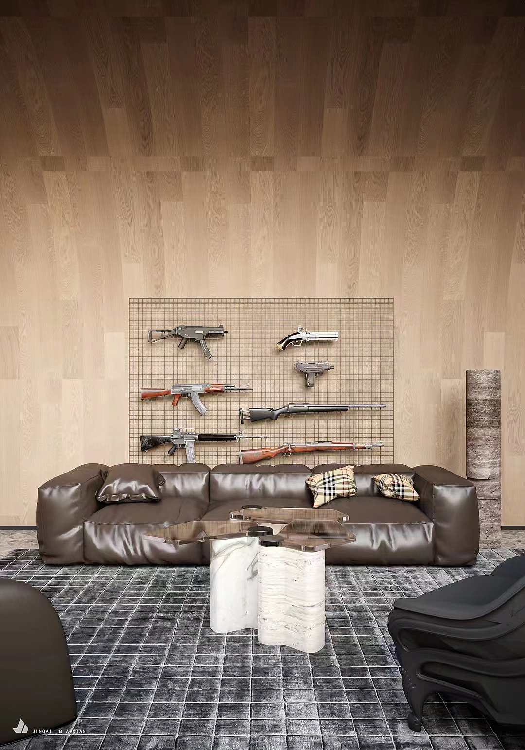 理工大学的文化礼堂和枪械爱好者的茶室项目巧妙结合（图ZMzI0MjkyMzA4） - 家装设计 - 站酷设计师金该效果图官方账原创素材 - 站酷ZCOOL