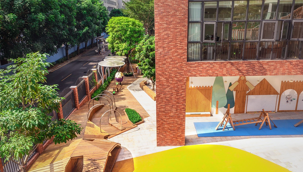 自然氧气屋,城市里的森林王国,幼儿园室内装修设计