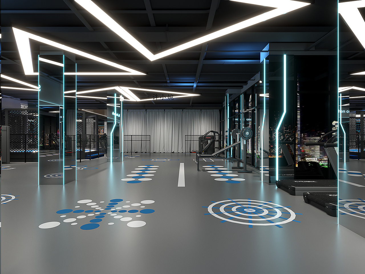 工装||健身会所（图ZMzQ3MzY5MzEy） - 商业空间设计 - 站酷设计师Z星夜果果原创素材 - 站酷ZCOOL