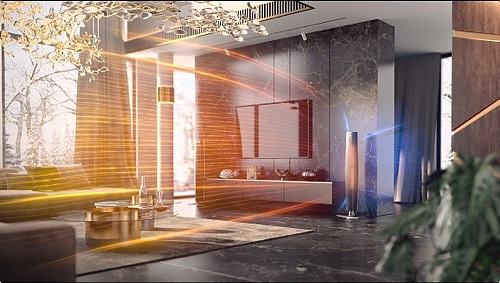 聚普森塔式取暖器三维cg动画视频