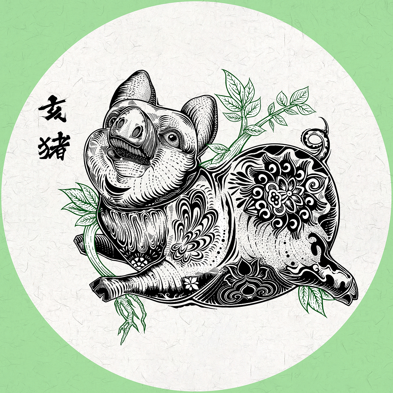 国潮十二生肖×中草药系列