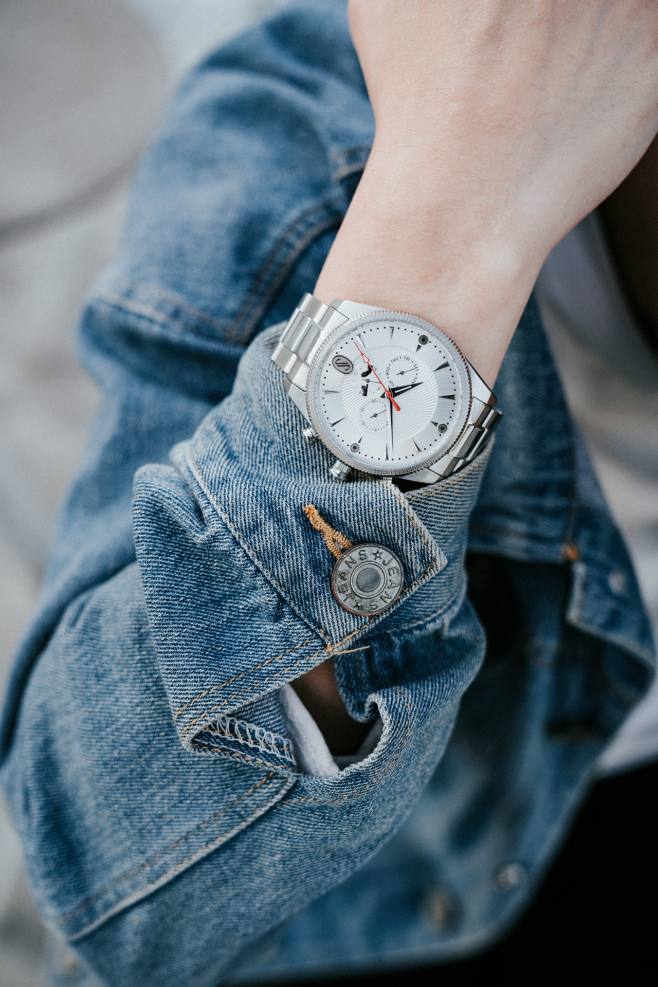 机械手表 上手图 男表