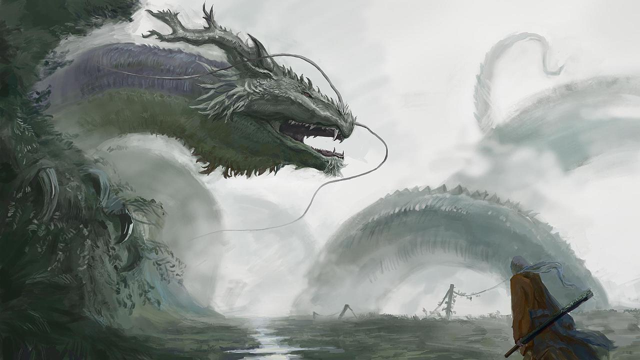 《蛟龙潭》（图ZMzYxNzA5NDM2） - 游戏原画 - 站酷设计师H红白色原创素材 - 站酷ZCOOL