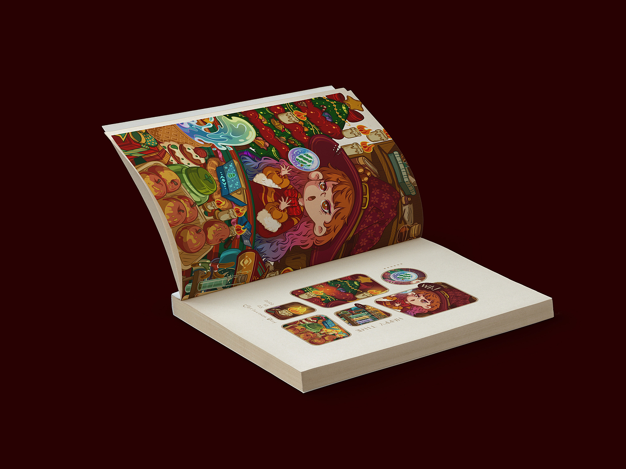 魔法学院的圣诞礼物（图ZMzU3NTg0ODA0） - 艺术插画 - 站酷设计师小逗浆2477原创素材 - 站酷ZCOOL