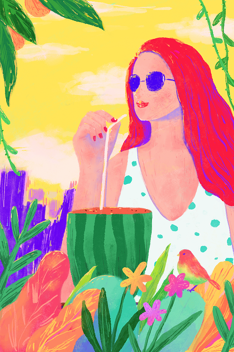 City Pop复古风插画合集（图ZMzMzOTYwMzEy） - 艺术插画 - 站酷设计师bananafish_art原创素材 - 站酷ZCOOL