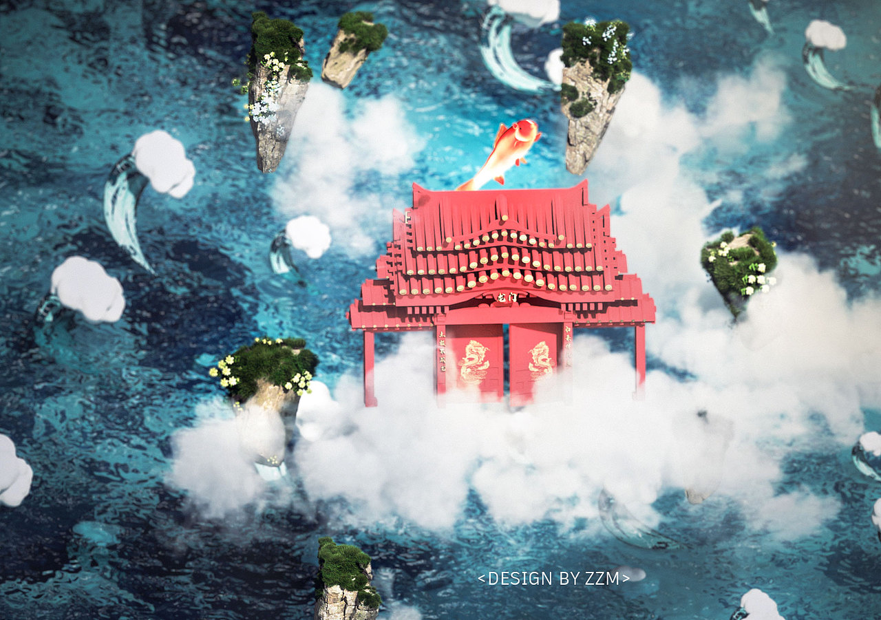 做了很多版的鲤鱼“跃”龙门(图ZMzE2MzgyMDEy) - 场景 - 站酷设计师拟哒耶原创素材 - 站酷ZCOOL