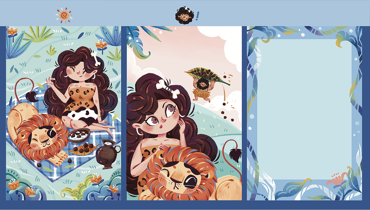 原始人系列-黑芝麻丸插画设计（图ZMzI2MzY0MzI0） - 商业插画 - 站酷设计师奇大人QIDAREN原创素材 - 站酷ZCOOL