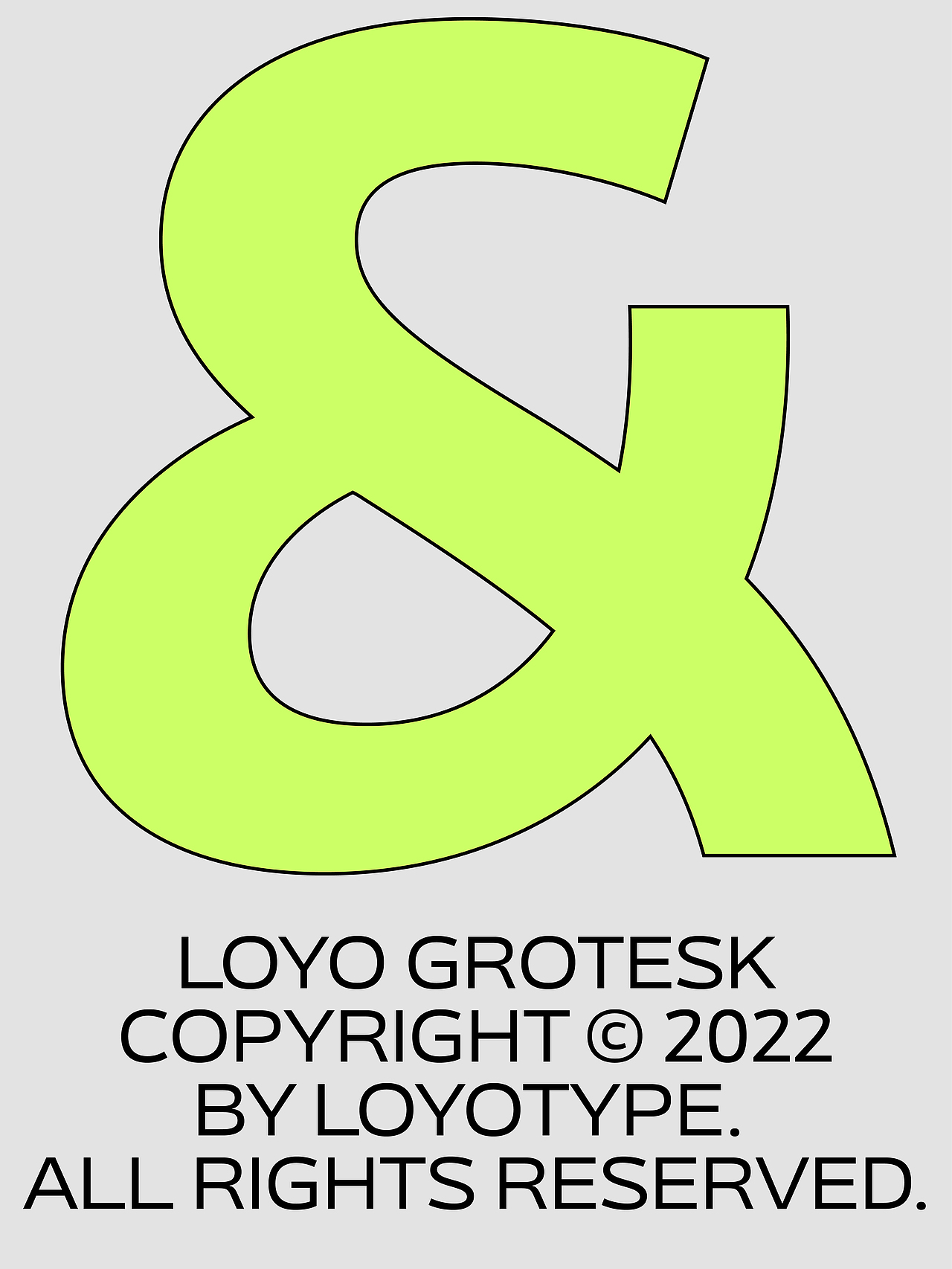 Loyo Grotesk Version 1.0 可变字体家族
