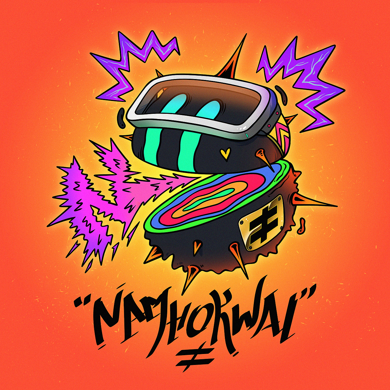 南鹤卫NAMHOKWAI乐队 新曲封面 重金属-个人比较喜欢的配色方案1