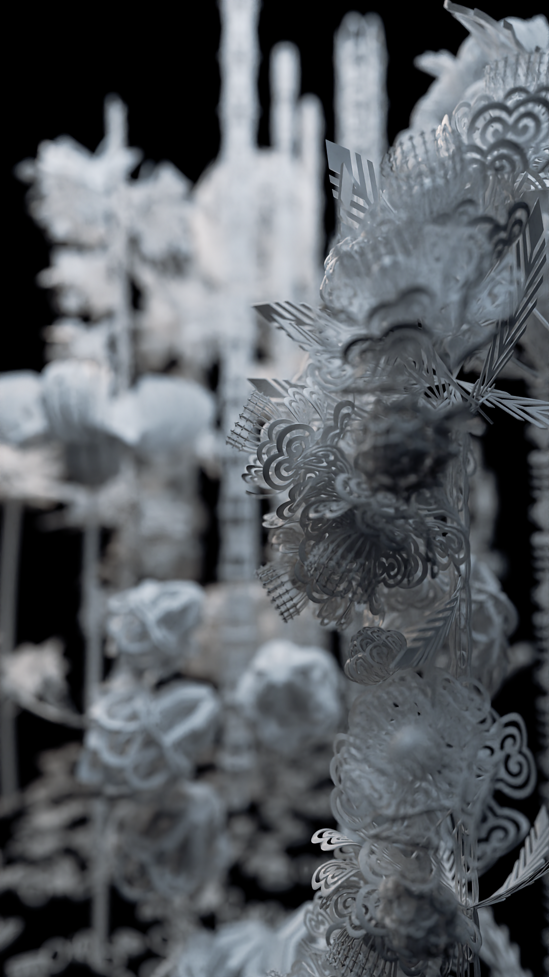 虚拟生境数字花园3.0-彝族刺绣纹样非遗再生（图ZMzQwMzEzMjIw） - 人物/生物 - 站酷设计师汀一白YANA原创素材 - 站酷ZCOOL