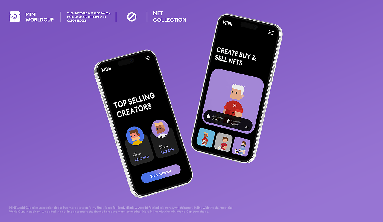 MINI WORLDCUP©️ NFT（图ZMzI5OTU0NDEy） - 品牌 - 站酷设计师NoPlanDesign原创素材 - 站酷ZCOOL