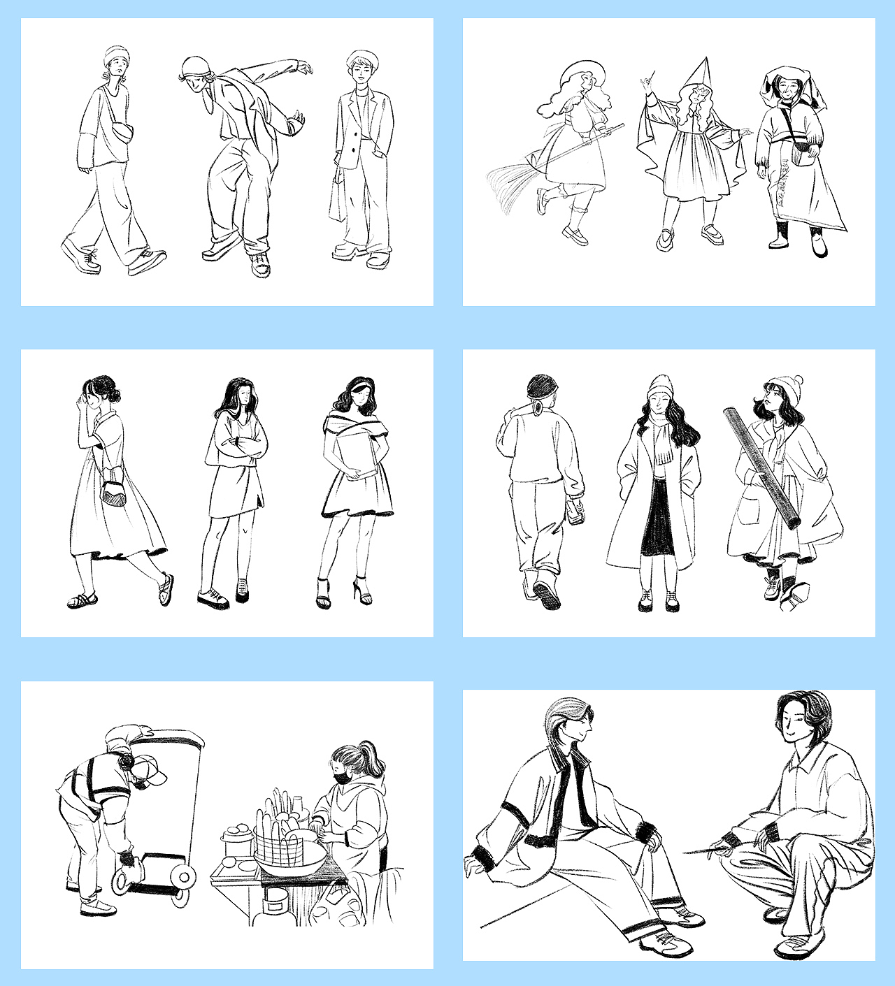 近期速写和创意插画整理